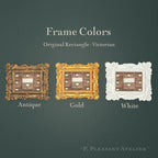 Card Catalogue, Framed Masterpiece by P. Pleasant Atelier, framed wall art card catalogue in antique gold