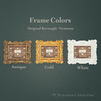 Card Catalogue Windom framed wall art by P. Pleasant Atelier in gold with Art and Fairy magic