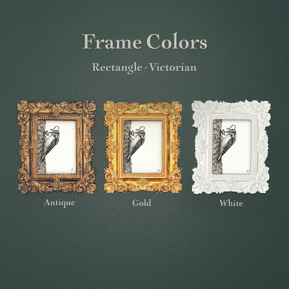 Rosie, the OG Telegrapher framed masterpiece by P. Pleasant Atelier, Art Fairy Magic in antique gold frame