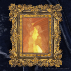 Antelope Canyon AZ Framed Masterpiece by P. Pleasant Atelier, Art Fairy Magic in antique gold and white rectangle frame