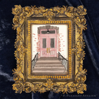 12th Avenue Brownstone South Slope framed wall art by P. Pleasant Atelier with Art Fairy Magic