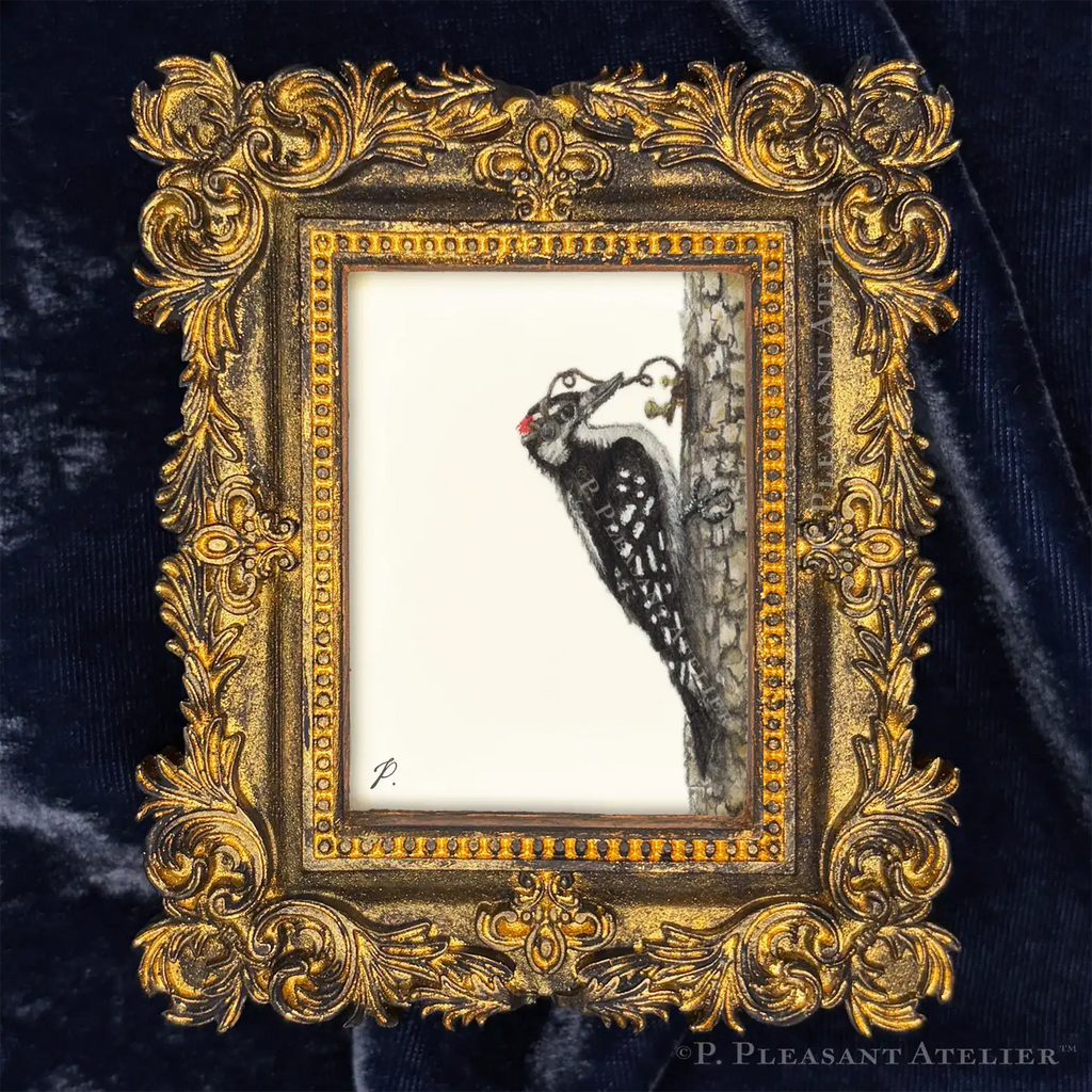 Howard, the OG Telegrapher framed masterpiece by P. Pleasant Atelier, gold Art Fairy Magic portrait