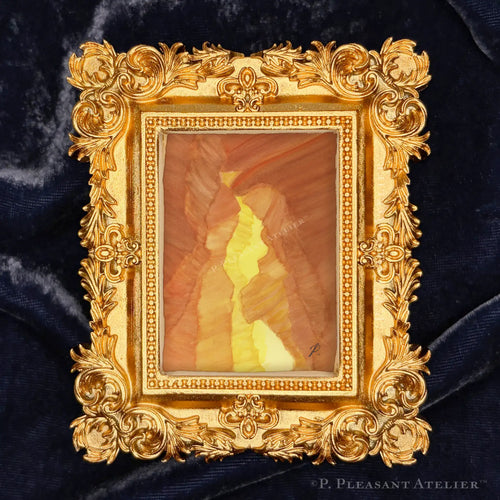 Antelope Canyon AZ framed master piece by P. Pleasant Atelier with Art Fairy Magic, antique gold frame
