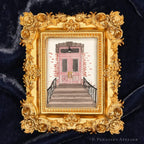 12th Avenue Brownstone South Slope framed wall art by P. Pleasant Atelier with Art Fairy Magic