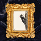 Howard, the OG Telegrapher framed masterpiece by P. Pleasant Atelier, gold ornate rectangle frame with Art Fairy Magic