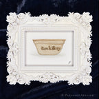Tom and Jerry For Ruth framed masterpiece by P. Pleasant Atelier, Art fairy Magic in antique gold and white