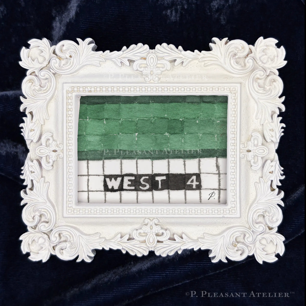 West 4 Greenwich Village framed wall art mosaic by P. Pleasant Atelier with Fairy Magic Art
