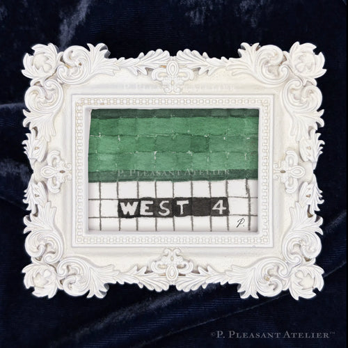 West 4 Greenwich Village framed wall art mosaic by P. Pleasant Atelier with Fairy Magic Art