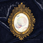 Rainbow Bubbles framed wall art by P. Pleasant Atelier in gold with Art Fairy Magic accents