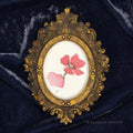 Lo Poppy Framed Masterpiece by P. Pleasant Atelier, oval portrait art in gold Fairy Magic style