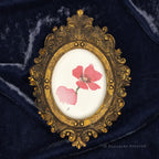 Lo Poppy Framed Masterpiece by P. Pleasant Atelier, oval portrait art in gold Fairy Magic style