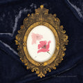 Jenny Poppy Framed Masterpiece by P. Pleasant Atelier oval portrait artwork with gold Fairy Magic art