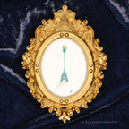 Lamp Post Prospect Park framed masterwork wall decor by P. Pleasant Atelier with gold Fairy Magic Art