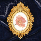 Phoebe Poppy Framed Masterpiece by P. Pleasant Atelier oval portrait framed wall art with gold decorative details