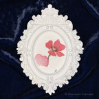Lo Poppy Framed Masterpiece by P. Pleasant Atelier oval framed artwork with Fairy Magic Art