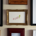 Bleeding Hearts by P. Pleasant Atelier fine art print on paper with Art Fairy Magic accents in a gold frame