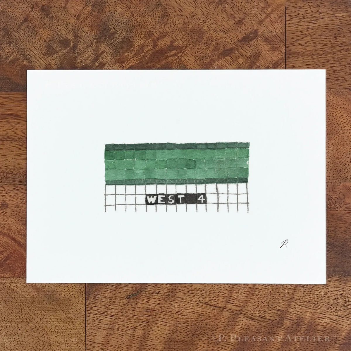West 4 Greenwich Village 5 x 7 inch fine art print by P. Pleasant Atelier with Art Fairy Magic