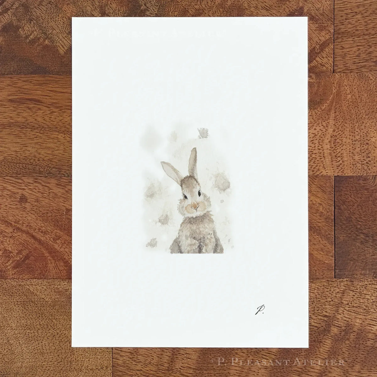 Dust Bunny 5 x 7 inch fine art print by P. Pleasant Atelier, with Fairy Magic Art theme