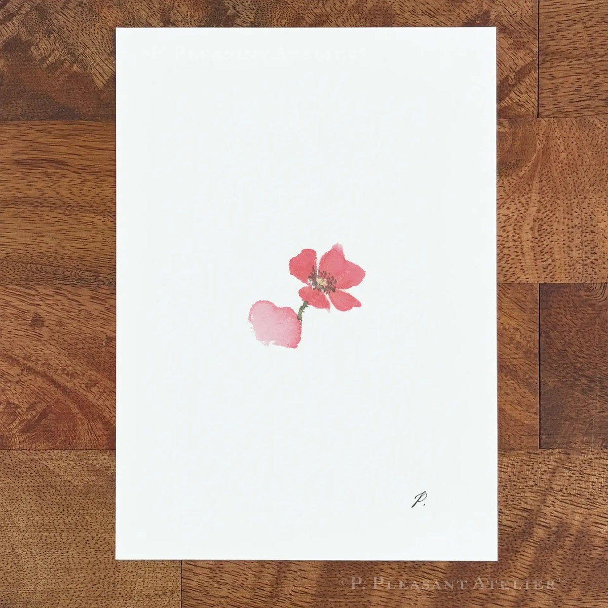 Lo Poppy 5 x 7 inch fine art print by P. Pleasant Atelier with Fairy Art Magic floral design
