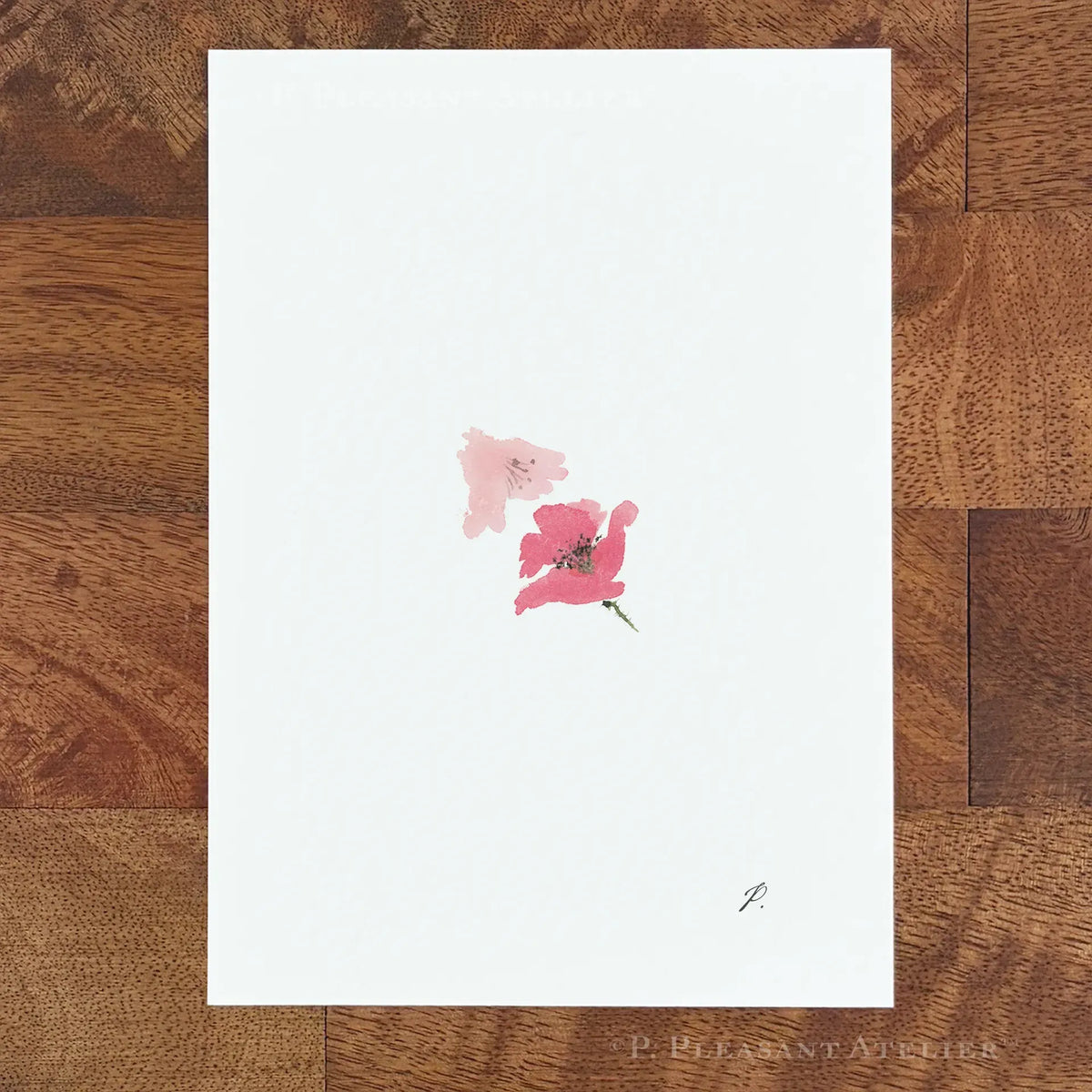 Jenny Poppy 5 x 7 inch fine art print by P. Pleasant Atelier with Fairy Magic Art accents