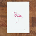 Flamingo 5 x 7 inch fine art print by P. Pleasant Atelier with Fairy Magic Art flamingo bird