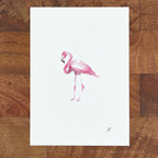 Flamingo 5 x 7 inch fine art print by P. Pleasant Atelier with Fairy Magic Art flamingo bird