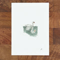 Swan Prospect Park by P. Pleasant Atelier fine art print with Art Fairy Magic swan on water
