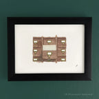 Card Catalogue 5 x 7 inch fine art print by P. Pleasant Atelier with Art Fairy Magic accents