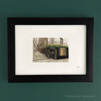 Halfway House Pub Edinburgh 5 x 7 inch fine art print by P. Pleasant Atelier with Magic Art