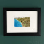 Nā Pali Coast, Kaua'i 5 x 7 inch Fine Art Print by P. Pleasant Atelier with coastal cliffs and sea mist