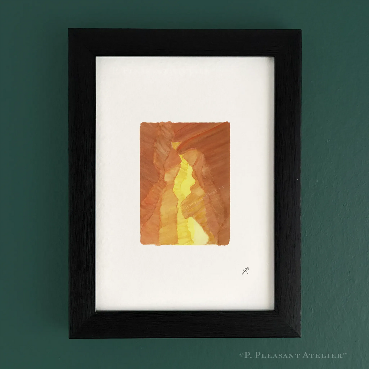 Antelope Canyon AZ 5 x 7 inch fine art print by P. Pleasant Atelier with Art Fairy Magic