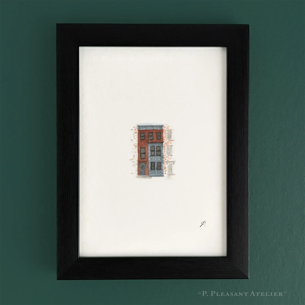 10th Avenue Brownstone South Slope 5 x 7 inch fine art print by P. Pleasant Atelier, Art Fairy Magic