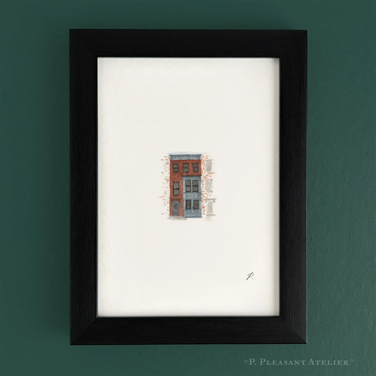 10th Avenue Brownstone South Slope 5 x 7 inch fine art print by P. Pleasant Atelier, Art Fairy Magic