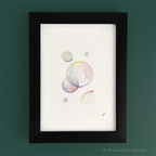 Rainbow Bubbles 5 x 7 inch fine art print by P. Pleasant Atelier with Fairy Art Magic bubbles