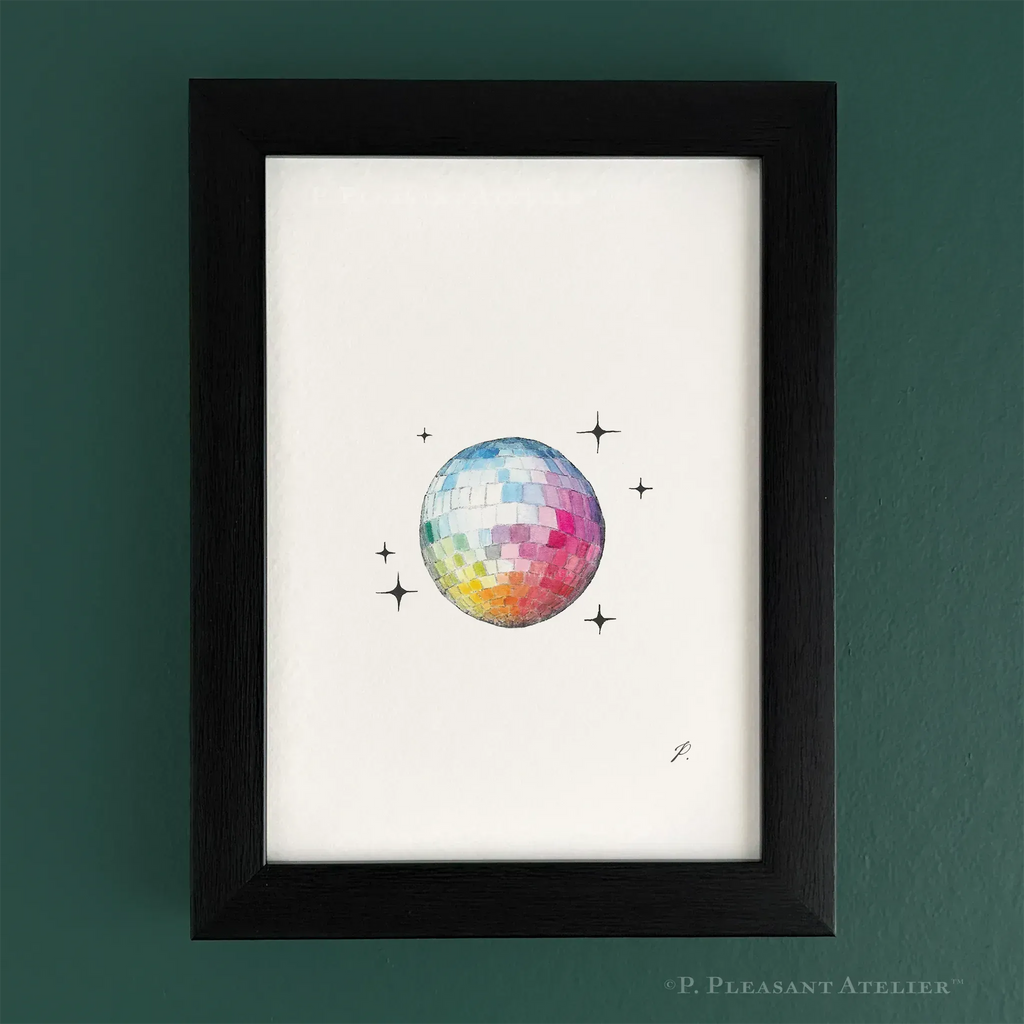 Disco Ball 5 x 7 inch fine art print by P. Pleasant Atelier with Art, Fairy, and Magic accents