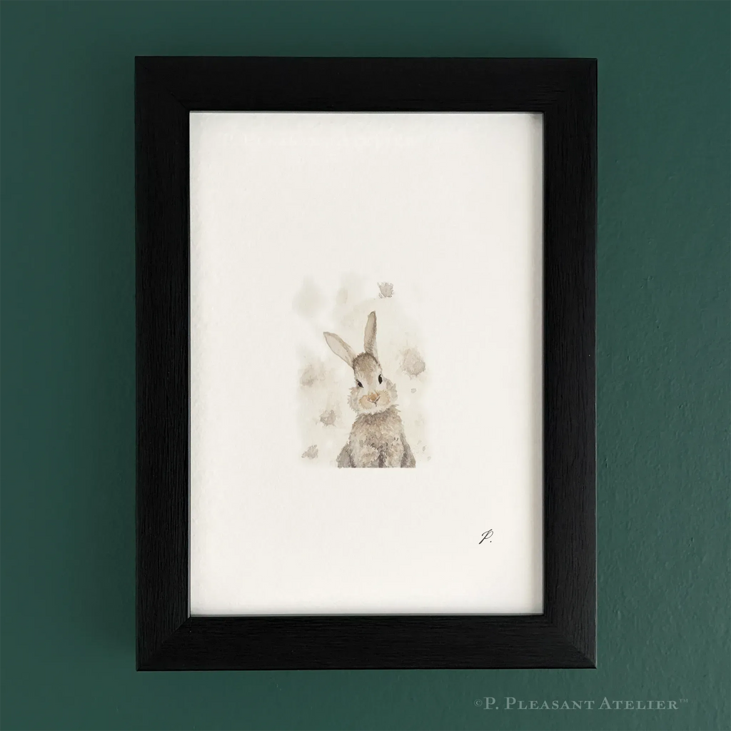 Dust Bunny 5 x 7 inch fine art print by P. Pleasant Atelier with Fairy Art and Magic accents