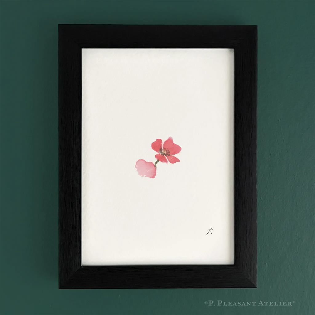Lo Poppy 5 x 7 inch Fine Art Print by P. Pleasant Atelier, framed wall art portrait with Fairy Magic