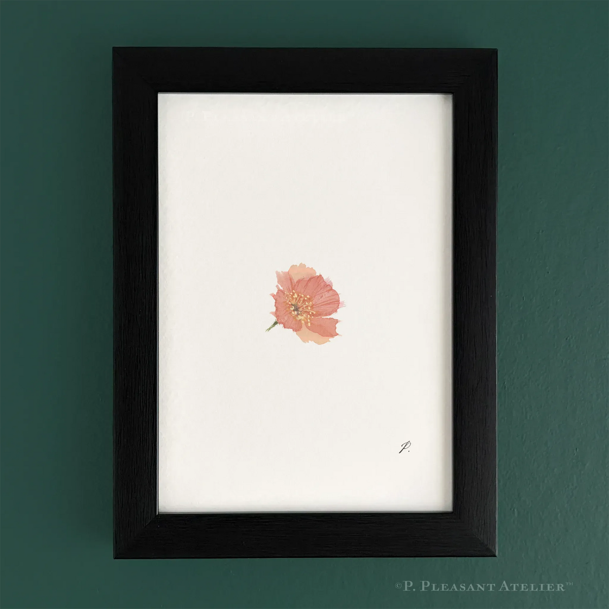 Phoebe Poppy P. Pleasant Atelier fine art print with a framed floral Art Fairy Magic look