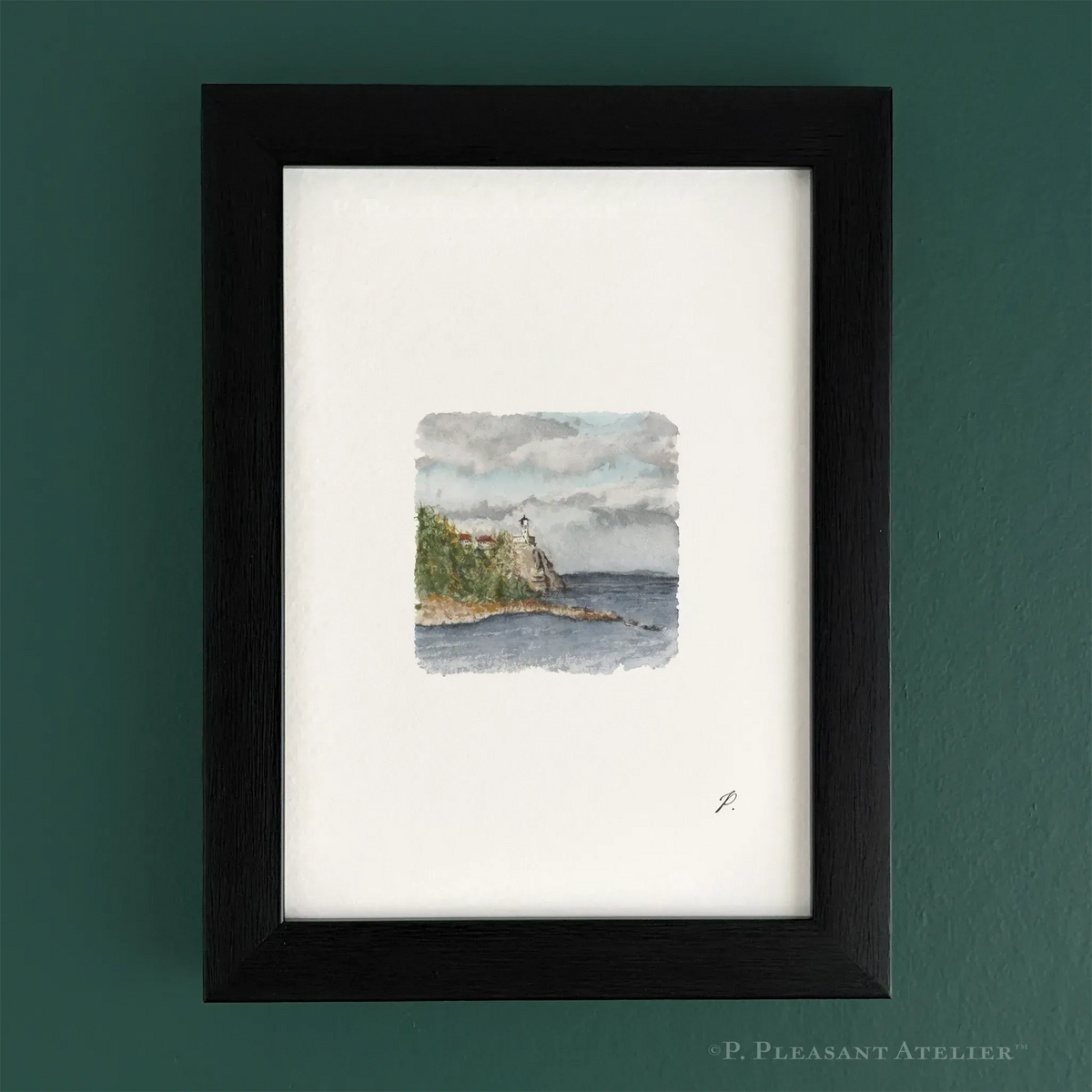 Split Rock Lighthouse Two Harbors, MN 5 x 7 inch fine art print by P. Pleasant Atelier with Art Fairy Magic