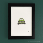 Happiest Car Brooklyn 5 x 7 inch fine art print by P. Pleasant Atelier with Fairy Art Magic