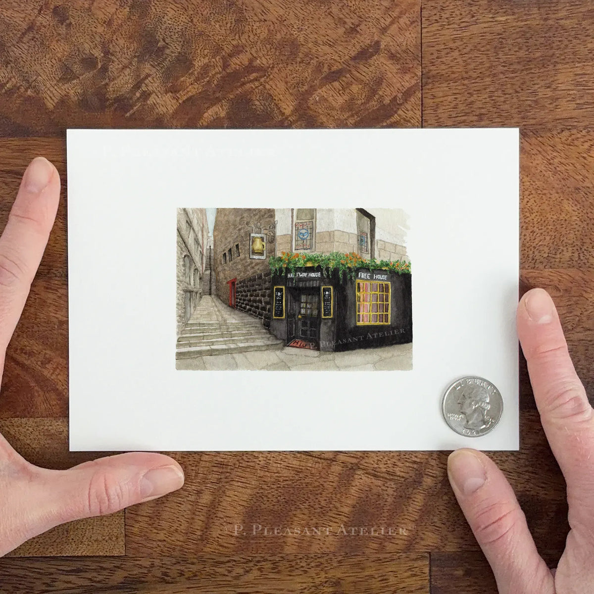 Halfway House Pub Edinburgh fine art print by P. Pleasant Atelier with Art, Fairy, and Magic details