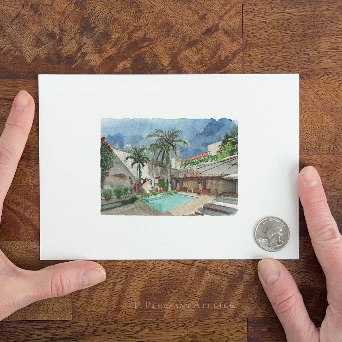 Hotel Courtyard Oaxaca fine art print by P. Pleasant Atelier with Art, Fairy, and Magic accents