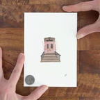 12th Avenue Brownstone South Slope P. Pleasant Atelier fine art print with Art Fairy Magic theme