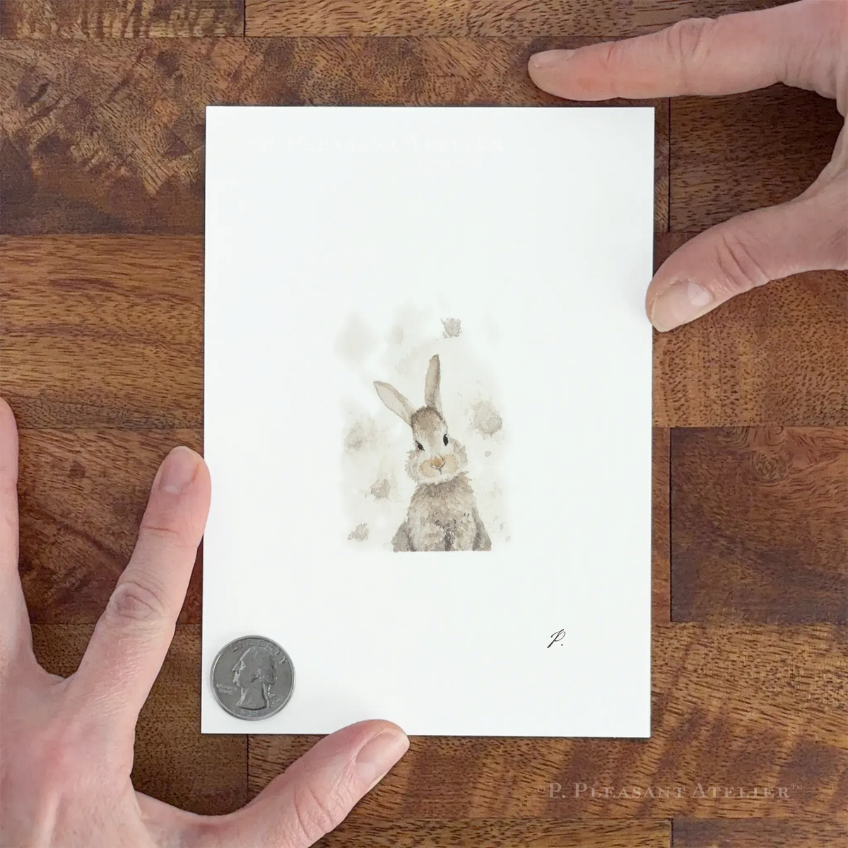 Dust Bunny 5 x 7 inch fine art print by P. Pleasant Atelier, Fairy Art Magic whimsical dust-bunny portrait