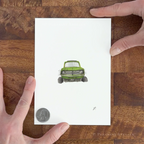 Happiest Car Brooklyn 5 x 7 inch fine art print by P. Pleasant Atelier with Art Fairy Magic