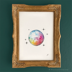 Disco Ball 5 x 7 inch fine art print by P. Pleasant Atelier with Art Fairy Magic accents