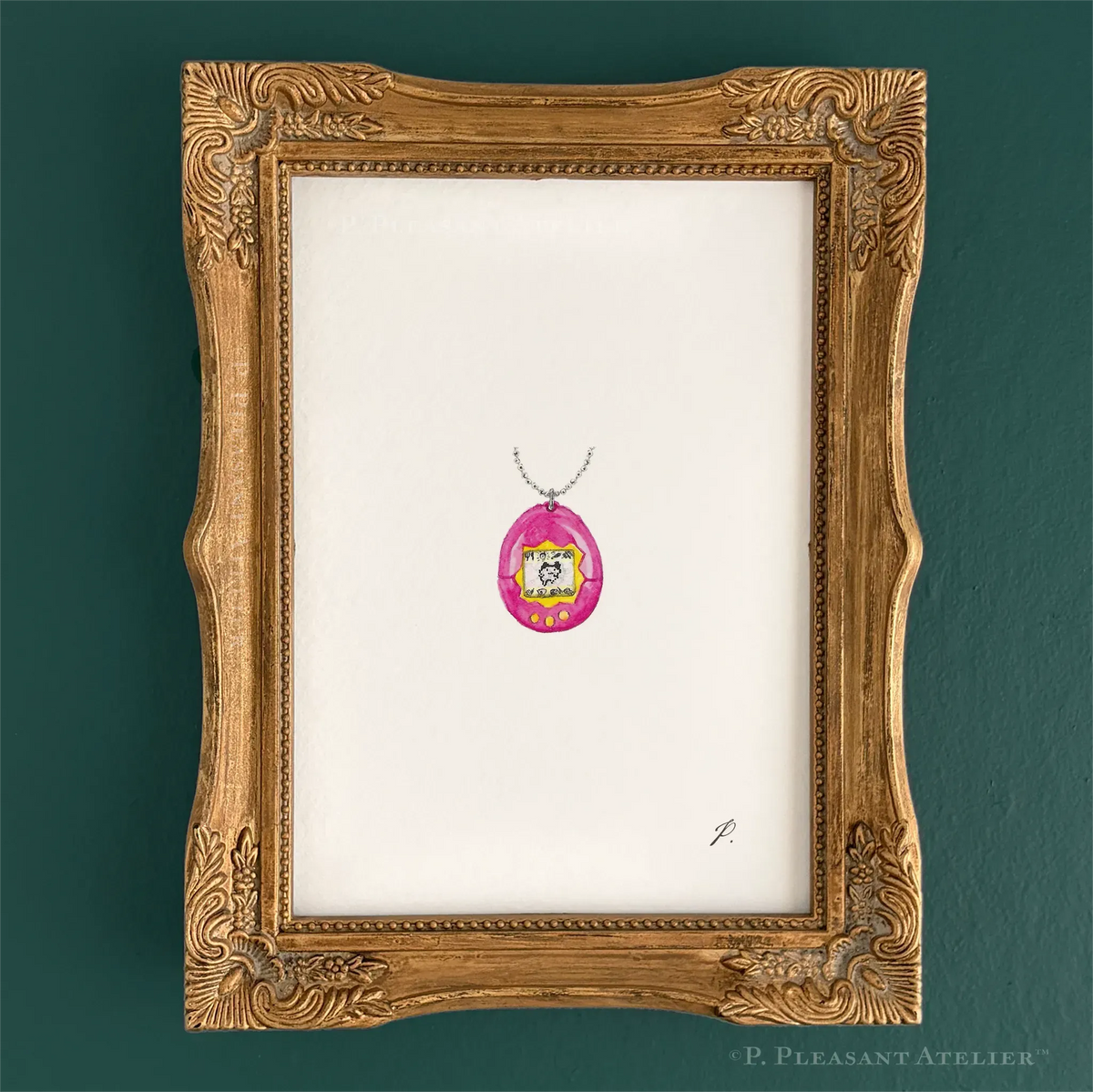 Kim 90s Icon 5 x 7 inch fine art print by P. Pleasant Atelier, with Fairy Art Magic charm