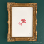 Lo Poppy 5 x 7 inch fine art print by P. Pleasant Atelier with Fairy Magic Art florals