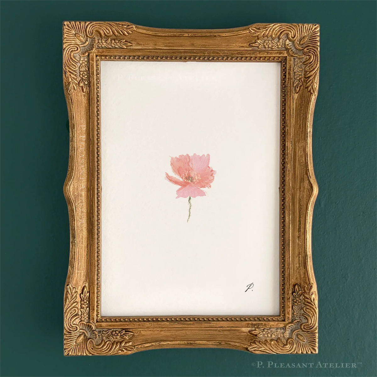 Joni Poppy 5 x 7 inch Fine Art Print by P. Pleasant Atelier with Art Fairy Magic theme
