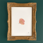 Phoebe Poppy 5 x 7 inch Fine Art Print by P. Pleasant Atelier with gold Fairy Magic details